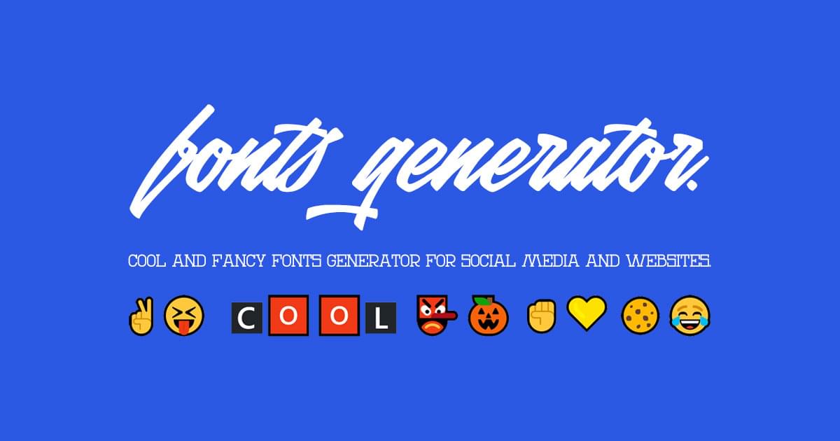Fonts Generator 𝖈𝖔𝖕𝖞 𝖆𝖓𝖉 𝖕𝖆𝖘𝖙𝖊 | Symbols Lenny Faces